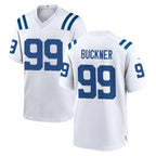 Johmsee IN.Colts #99 DeForest Buckner Player White Home Game Stitched Jerseys