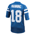 Johmsee In.Colts 1998 #18 Peyton Manning Mitchell & Ness Royal Authentic Throwback Retired Player Jersey