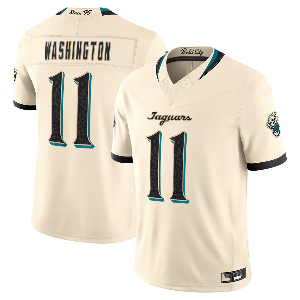 Johmsee J.Jaguars #11 Parker Washington Natural 2026 Rivalries Collection Limited Stitched Jerseys