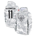 Johmsee J.Jaguars #11 Parker Washington Player Arctic Camo Salute to Service Hoodies Limited Game Stitched Jerseys