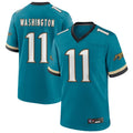 Johmsee J.Jaguars #11 Parker Washington Player Legend Teal Game Stitched Jerseys