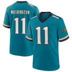 Johmsee J.Jaguars #11 Parker Washington Player Teal Prowler Throwback Stitched Jerseys