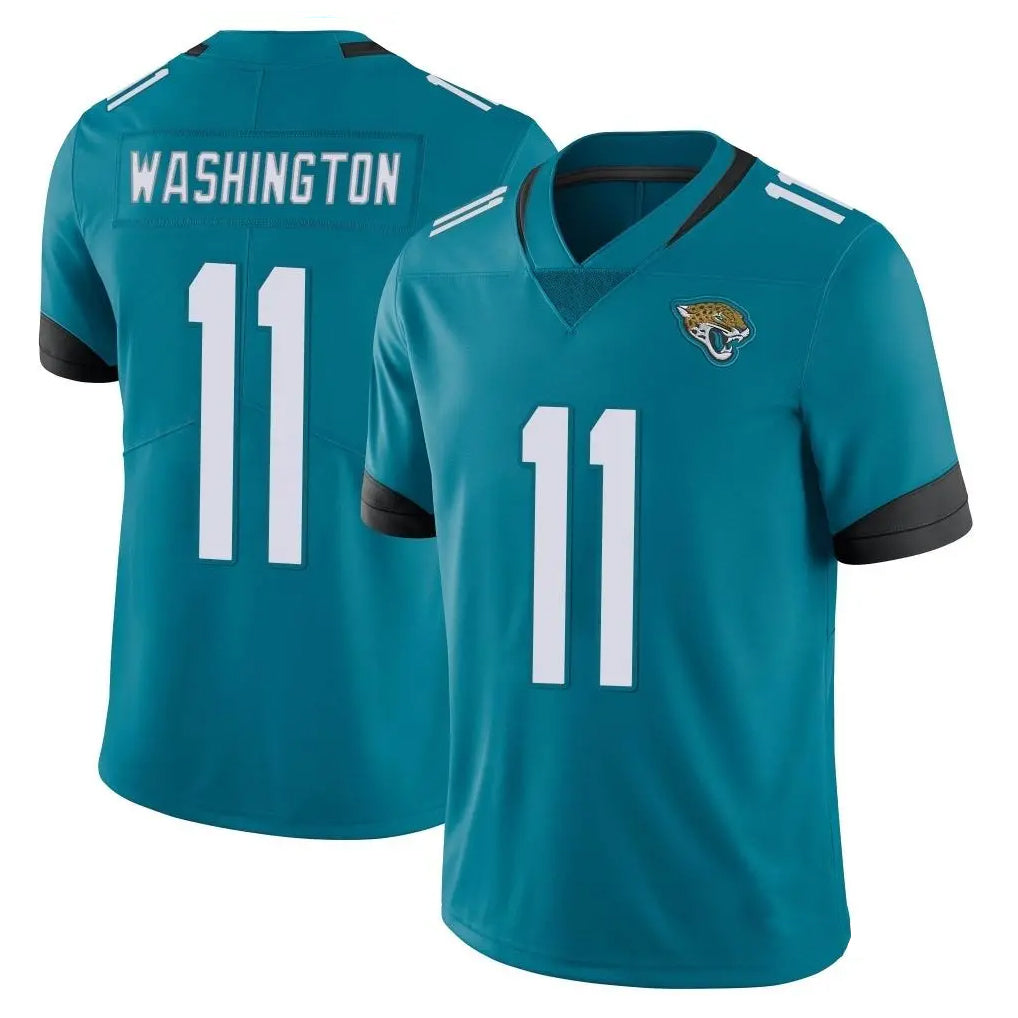 Johmsee J.Jaguars #11 Parker Washington Player Teal Vapor Untouchable Limited Home Game Stitched Jerseys