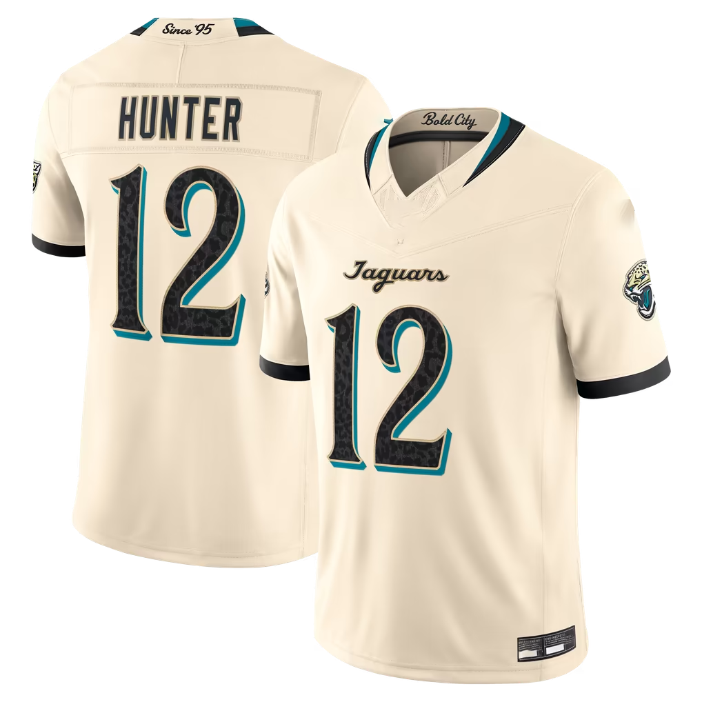 Johmsee J.Jaguars #12 Travis Hunter Natural 2026 Rivalries Collection Limited Stitched Jerseys