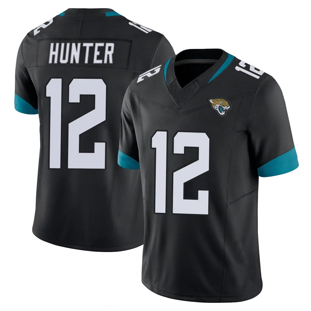 Johmsee J.Jaguars #12 Travis Hunter Player Black Vapor F.U.S.E. Limited Home Game Stitched Jerseys