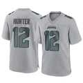 Johmsee J.Jaguars #12 Travis Hunter Player Gray Atmosphere Fashion Home Game Stitched Jerseys