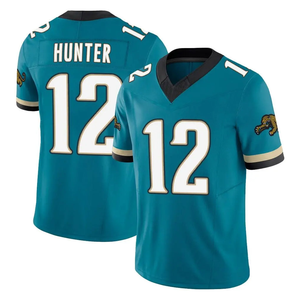 Johmsee J.Jaguars #12 Travis Hunter Player Teal Prowler Throwback Vapor F.U.S.E. Limited Home Game Stitched Jerseys