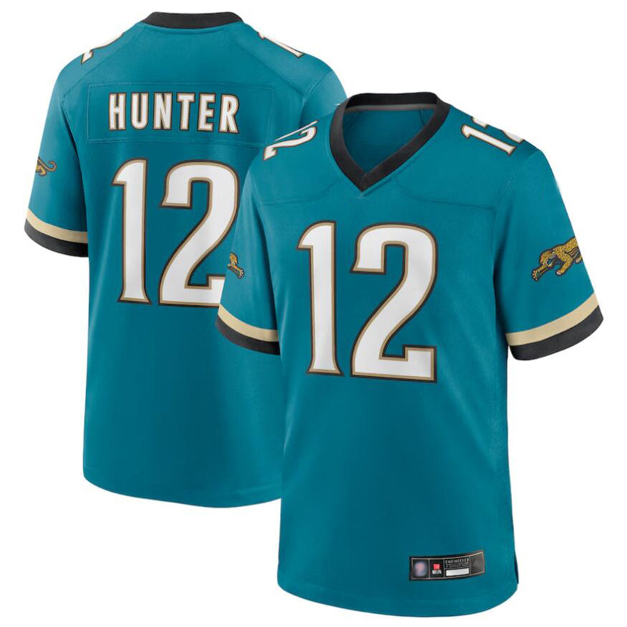 Johmsee J.Jaguars #12 Travis Hunter Player Teal Replica Limited Stitched Jerseys