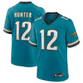 Johmsee J.Jaguars #12 Travis Hunter Player Teal Replica Limited Stitched Jerseys