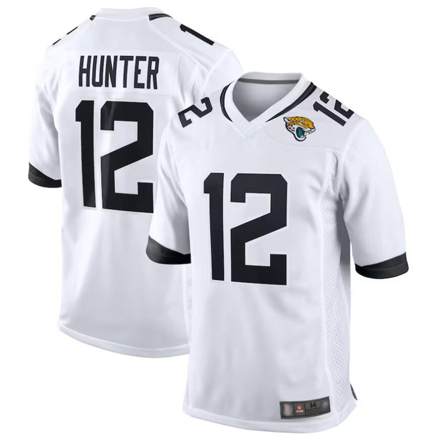 Johmsee J.Jaguars #12 Travis Hunter Player White Replica Game Stitched Jerseys