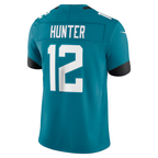 Johmsee J.Jaguars #12 Travis Hunter Teal Team Vapor F.U.S.E. Stitched Limited Jerseys