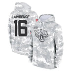 Johmsee J.Jaguars #16 Trevor Lawrence Player Arctic Camo Salute to Service Hoodies Limited Game Stitched Jerseys