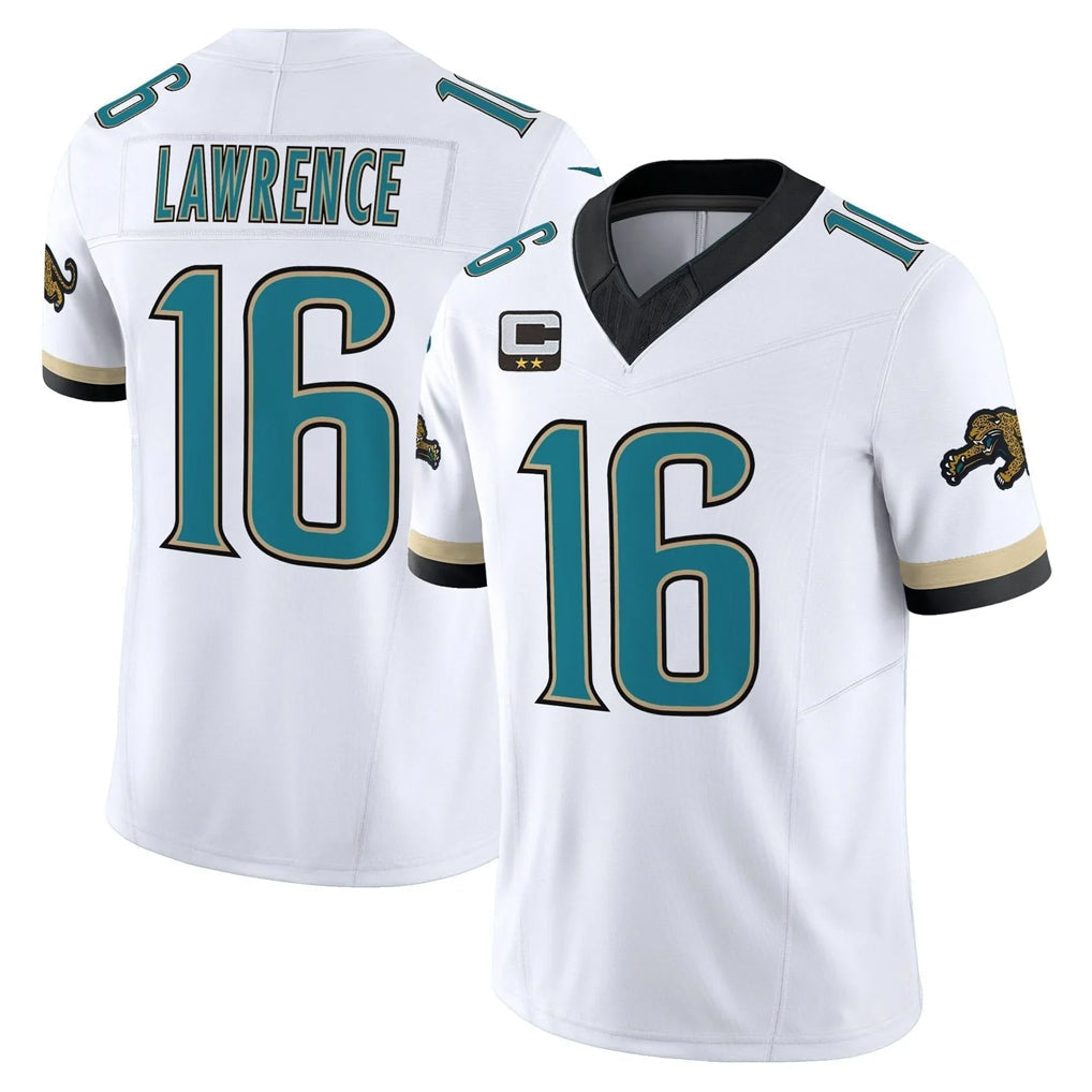Johmsee J.Jaguars #16 Trevor Lawrence Player White Prowler Throwback Vapor F.U.S.E. Limited Home Game Stitched Jerseys