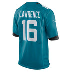Johmsee J.Jaguars #16 Trevor Lawrence Teal Game Jersey Stitched Jerseys