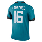 Johmsee J.Jaguars #16 Trevor Lawrence Teal Legend Player Performance Top Stitched Jerseys