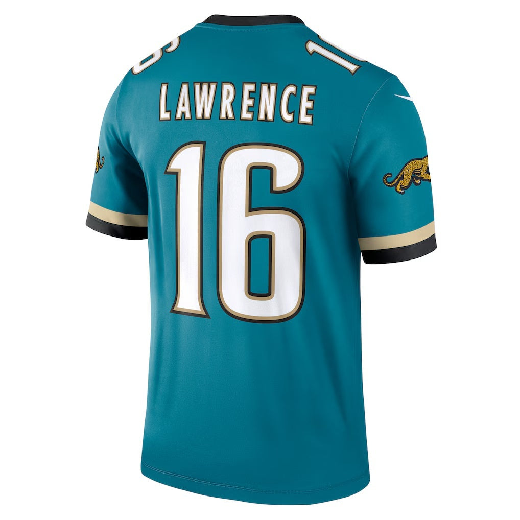 Johmsee J.Jaguars #16 Trevor Lawrence Teal Legend Player Performance Stitched Jerseys