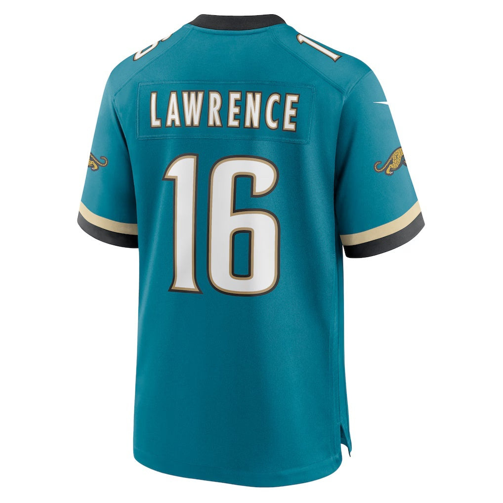 Johmsee J.Jaguars #16 Trevor Lawrence Teal Prowler Throwback Player Game Stitched Jerseys