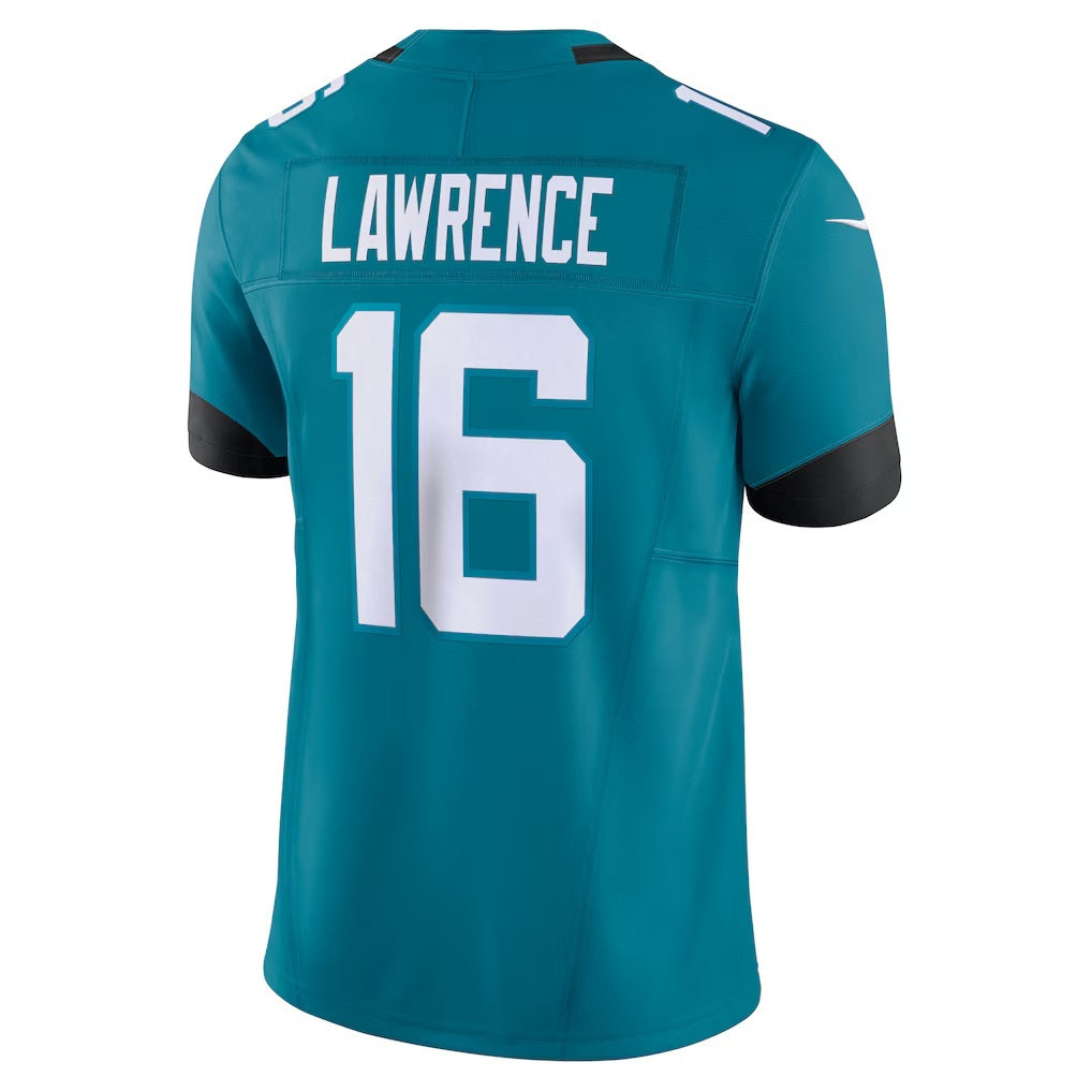 Johmsee J.Jaguars #16 Trevor Lawrence Teal Vapor F.U.S.E. Limited Stitched Jerseys