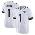 Johmsee J.Jaguars #1 Montaric Brown Player White Vapor F.U.S.E. Limited Home Game Stitched Jerseys