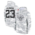 Johmsee J.Jaguars #23 Foyesade Oluokun Player Arctic Camo Salute to Service Hoodies Limited Game Stitched Jerseys