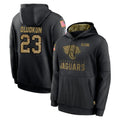 Johmsee J.Jaguars #23 Foyesade Oluokun Player Black Salute to Service Hoodies Limited Game Stitched Jerseys