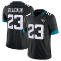 Johmsee J.Jaguars #23 Foyesade Oluokun Player Black Vapor F.U.S.E. Limited Home Game Stitched Jerseys