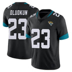 Johmsee J.Jaguars #23 Foyesade Oluokun Player Black Vapor Untouchable Limited Home Game Stitched Jerseys