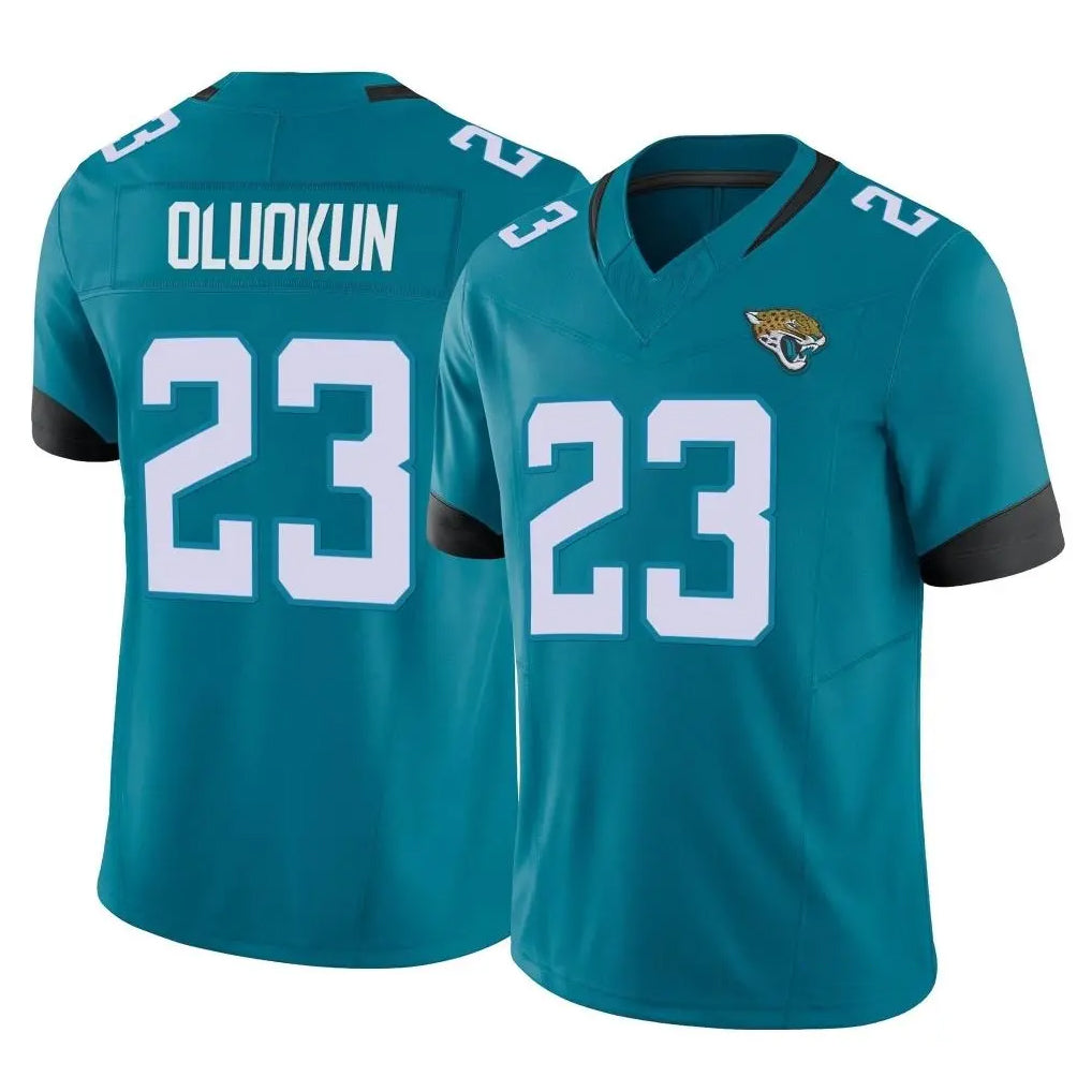 Johmsee J.Jaguars #23 Foyesade Oluokun Player Teal Vapor F.U.S.E. Limited Home Game Stitched Jerseys