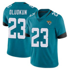 Johmsee J.Jaguars #23 Foyesade Oluokun Player Teal Vapor Untouchable Limited Home Game Stitched Jerseys