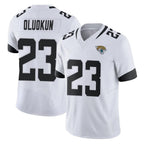 Johmsee J.Jaguars #23 Foyesade Oluokun Player White Vapor F.U.S.E. Limited Home Game Stitched Jerseys