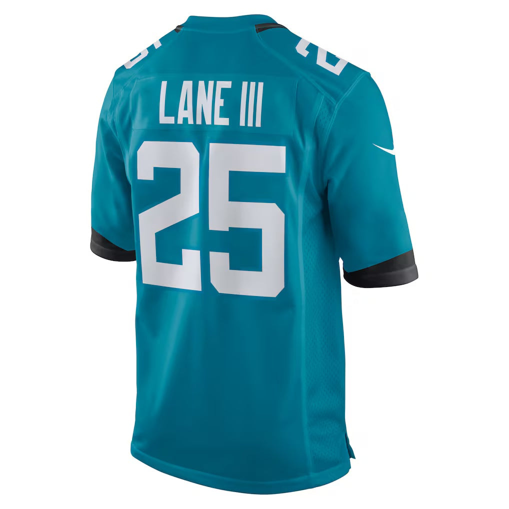 J.Jaguars #25 Rayuan Lane III Teal Team Game American Football Jersey