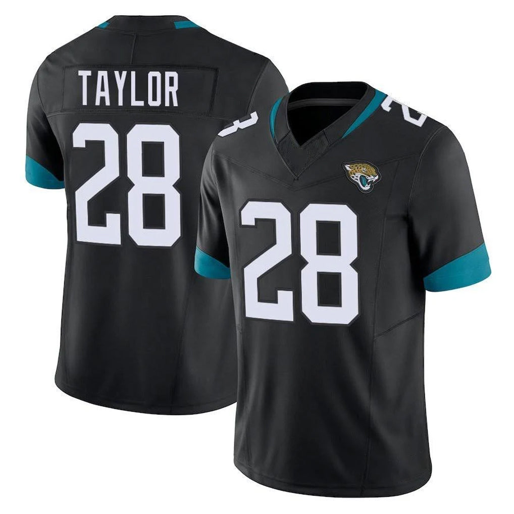 Johmsee J.Jaguars #28 Fred Taylor Player Black Vapor F.U.S.E. Limited Home Game Stitched Jerseys
