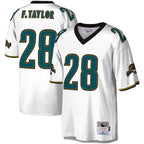 Johmsee J.Jaguars #28 Fred Taylor Player Mitchell & Ness White Legacy Replica Stitched Jerseys