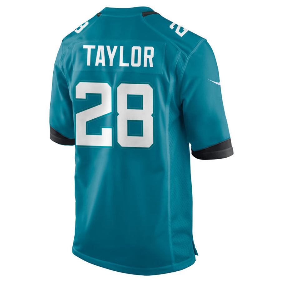 Johmsee J.Jaguars #28 Fred Taylor Player Teal Home Game Stitched Jerseys