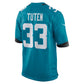 J.Jaguars #33 Bhayshul Tuten Teal Team Game American Football Jersey
