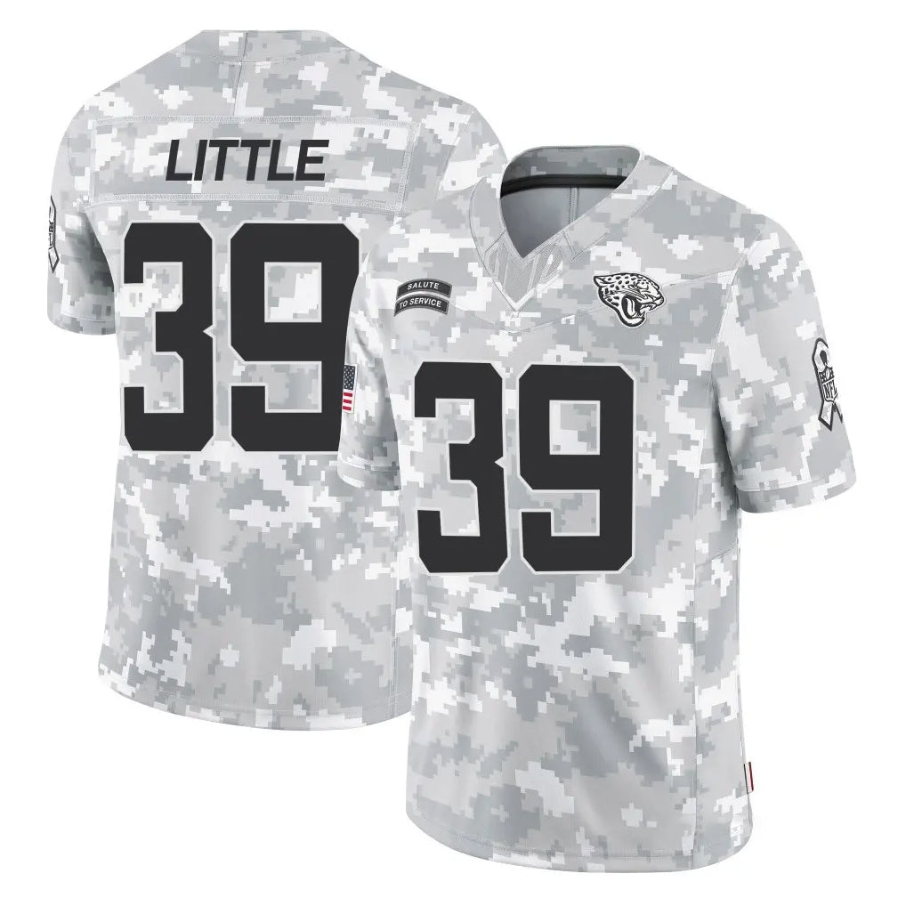 Johmsee J.Jaguars #39 Cam Little Player Arctic Camo Salute To Service Limited Game Stitched Jerseys