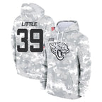 Johmsee J.Jaguars #39 Cam Little Player Arctic Camo Salute to Service Hoodies Limited Game Stitched Jerseys
