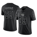 Johmsee J.Jaguars #39 Cam Little Player Black Reflective Limited Game Stitched Jerseys