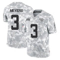 Johmsee J.Jaguars #3 Jakobi Meyers Player Arctic Camo Salute To Service Limited Game Stitched Jerseys