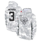 Johmsee J.Jaguars #3 Jakobi Meyers Player Arctic Camo Salute to Service Hoodies Limited Game Stitched Jerseys