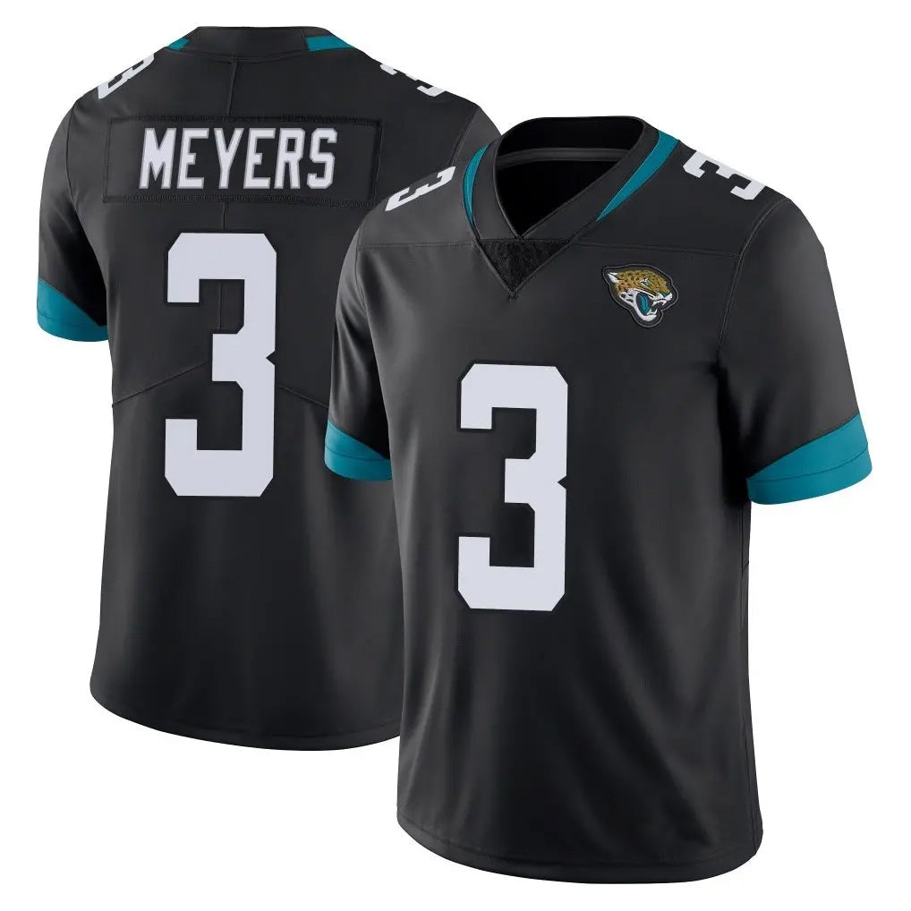 Johmsee J.Jaguars #3 Jakobi Meyers Player Black Vapor Untouchable Limited Home Game Stitched Jerseys