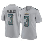 Johmsee J.Jaguars #3 Jakobi Meyers Player Gray Atmosphere Fashion Home Game Stitched Jerseys