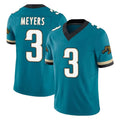 Johmsee J.Jaguars #3 Jakobi Meyers Player Teal Prowler Throwback Vapor F.U.S.E. Limited Home Game Stitched Jerseys