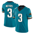 Johmsee J.Jaguars #3 Jakobi Meyers Player Teal Prowler Throwback Vapor F.U.S.E. Limited Home Game Stitched Jerseys