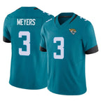 Johmsee J.Jaguars #3 Jakobi Meyers Player Teal Vapor F.U.S.E. Limited Home Game Stitched Jerseys