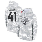 Johmsee J.Jaguars #41 Josh Hines-Allen Player Arctic Camo Salute to Service Hoodies Limited Game Stitched Jerseys