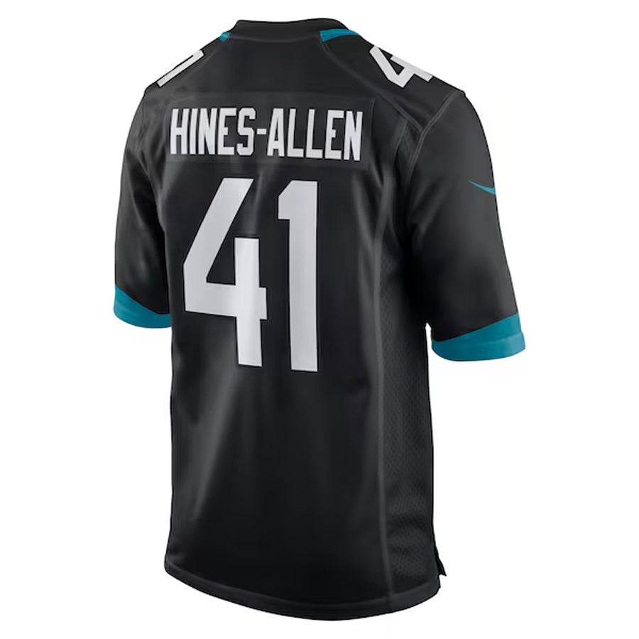 Johmsee J.Jaguars #41 Josh Hines-Allen Player Black Home Game Football Jerseys