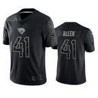 Johmsee J.Jaguars #41 Josh Hines-Allen Player Black RFLCTV Limited Football Jerseys