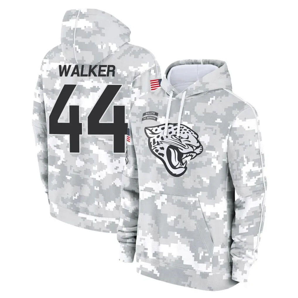 Johmsee J.Jaguars #44 Travon Walker Player Arctic Camo Salute to Service Hoodies Limited Game Stitched Jerseys