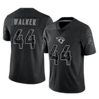 Johmsee J.Jaguars #44 Travon Walker Player Black Reflective Limited Game Stitched Jerseys